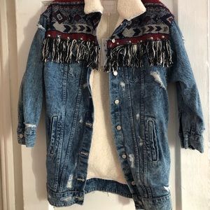 Brand new boho Zara jacket . Unisex!